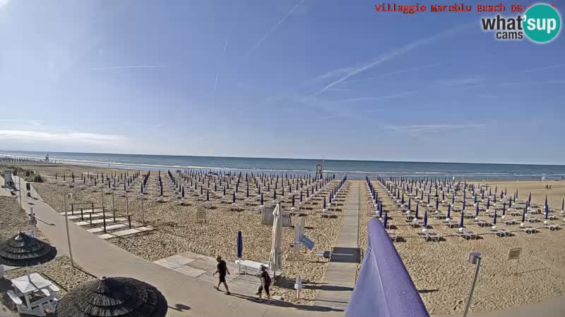 The beach Livecam Villaggio Mare Blu Bibione Pineda – Italy