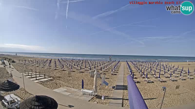 Der Strand Villaggio Mare Blu webcam Bibione Pineda – Italien