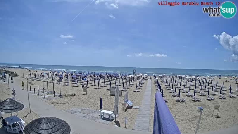 Der Strand Villaggio Mare Blu webcam Bibione Pineda – Italien