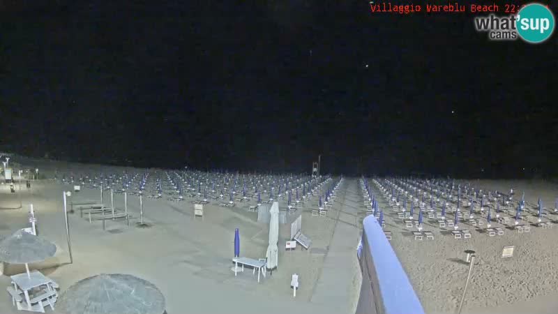 Webcam en direct de la plage Villaggio Mare Blu Bibione Pineda – Italie