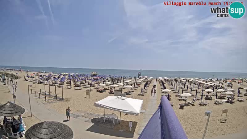 Der Strand Villaggio Mare Blu webcam Bibione Pineda – Italien