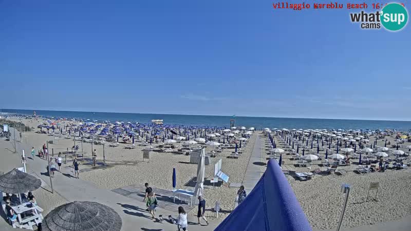 Der Strand Villaggio Mare Blu webcam Bibione Pineda – Italien