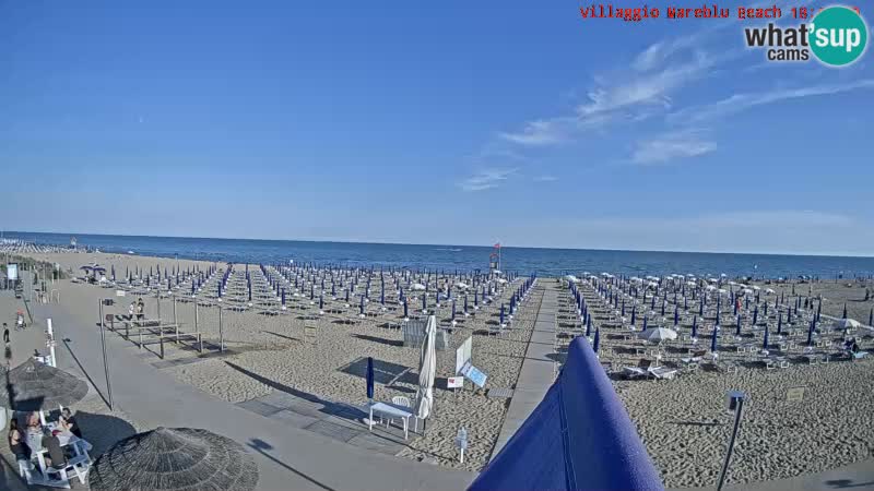 Der Strand Villaggio Mare Blu webcam Bibione Pineda – Italien
