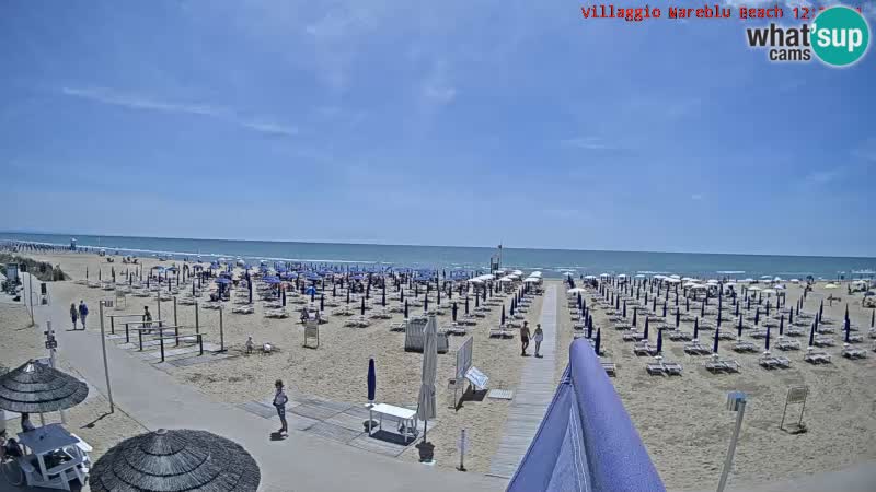 Der Strand Villaggio Mare Blu webcam Bibione Pineda – Italien