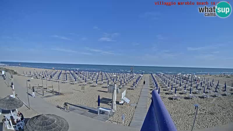 Der Strand Villaggio Mare Blu webcam Bibione Pineda – Italien