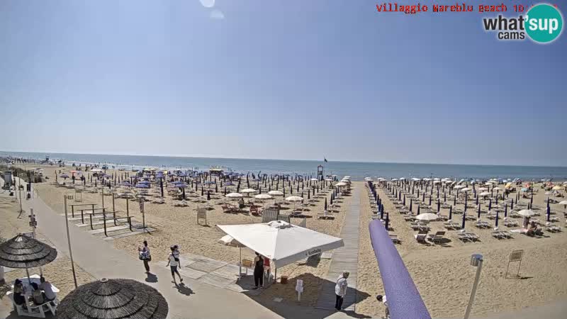 Der Strand Villaggio Mare Blu webcam Bibione Pineda – Italien