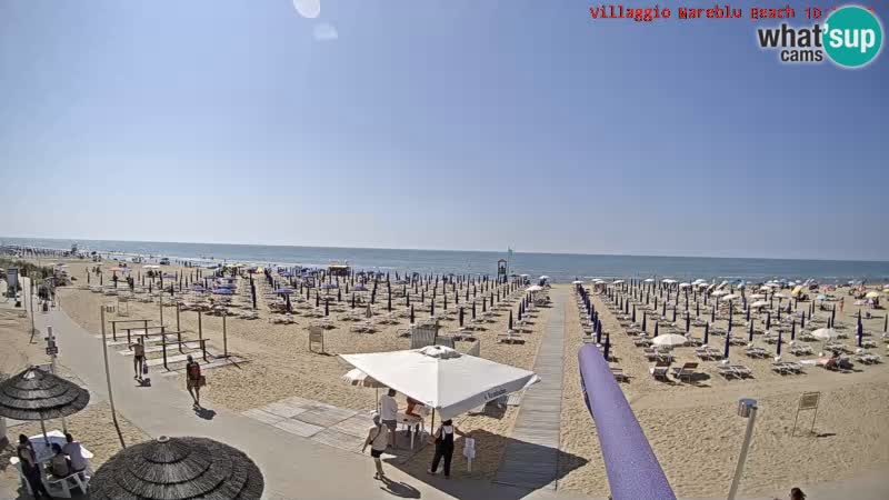 Der Strand Villaggio Mare Blu webcam Bibione Pineda – Italien