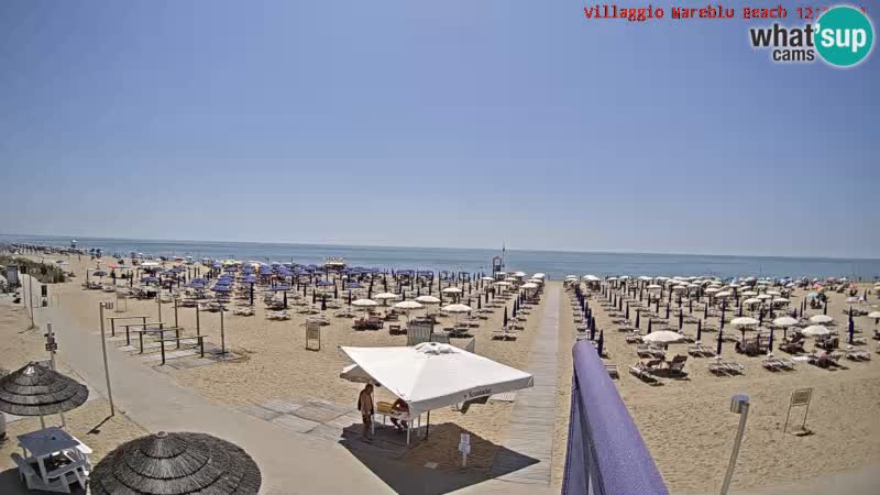 Web kamera uživo na plaži Villaggio Mare Blu Bibione Pineda – Italija