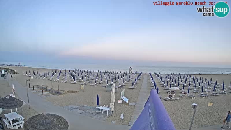 Web kamera uživo na plaži Villaggio Mare Blu Bibione Pineda – Italija