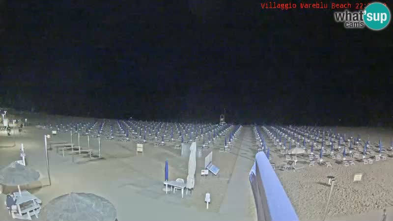 Webcam en direct de la plage Villaggio Mare Blu Bibione Pineda – Italie
