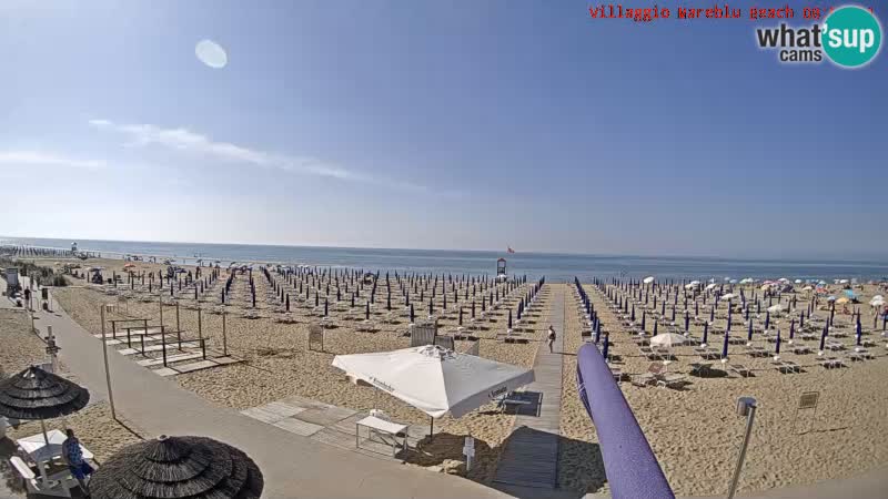 The beach Livecam Villaggio Mare Blu Bibione Pineda – Italy