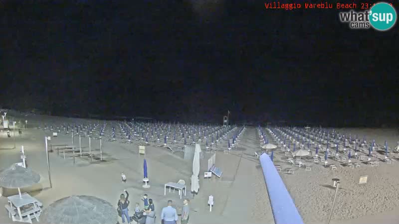 Webcam en direct de la plage Villaggio Mare Blu Bibione Pineda – Italie