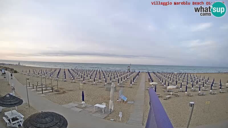 The beach Livecam Villaggio Mare Blu Bibione Pineda – Italy