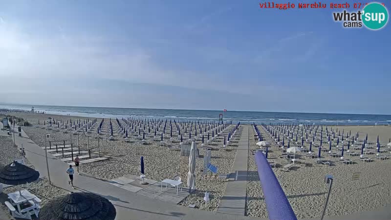 Spiaggia Webcam Villaggio Mare Blu Bibione Pineda