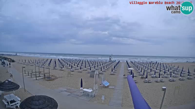 Spiaggia Webcam Villaggio Mare Blu Bibione Pineda