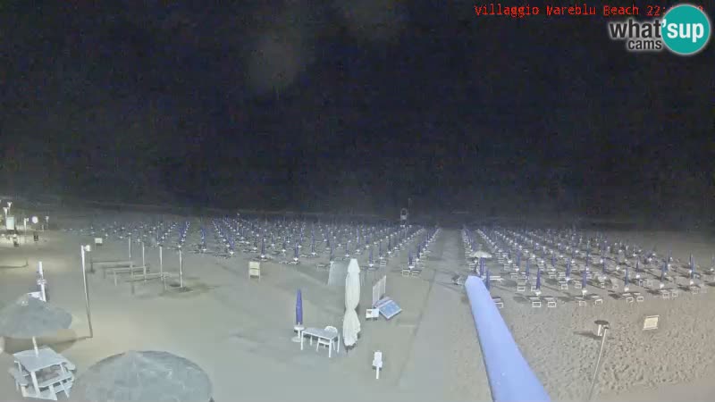 Webcam en direct de la plage Villaggio Mare Blu Bibione Pineda – Italie