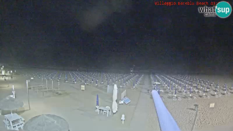 Webcam en direct de la plage Villaggio Mare Blu Bibione Pineda – Italie