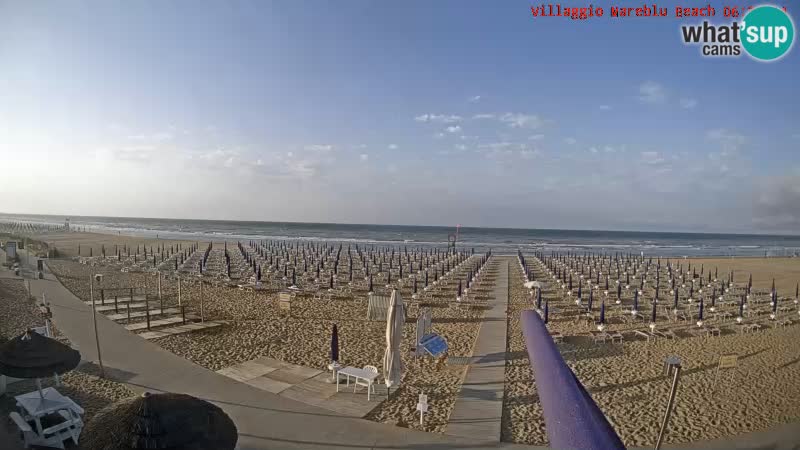 Webcam en direct de la plage Villaggio Mare Blu Bibione Pineda – Italie