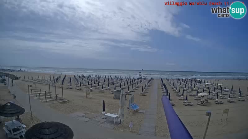 Spiaggia Webcam Villaggio Mare Blu Bibione Pineda
