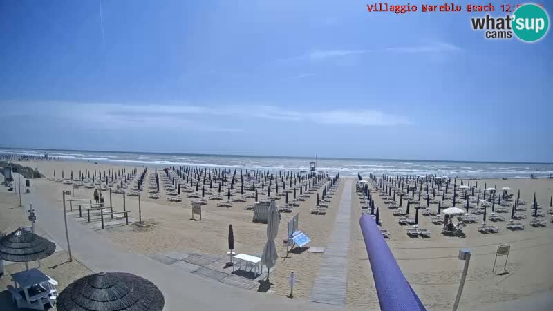 Der Strand Villaggio Mare Blu webcam Bibione Pineda – Italien