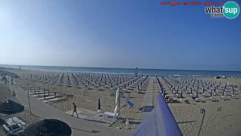 Web kamera uživo na plaži Villaggio Mare Blu Bibione Pineda – Italija