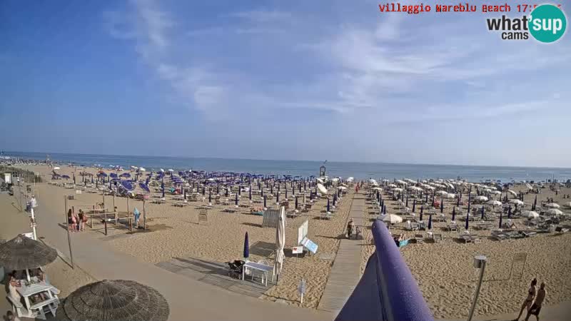 The beach Livecam Villaggio Mare Blu Bibione Pineda – Italy