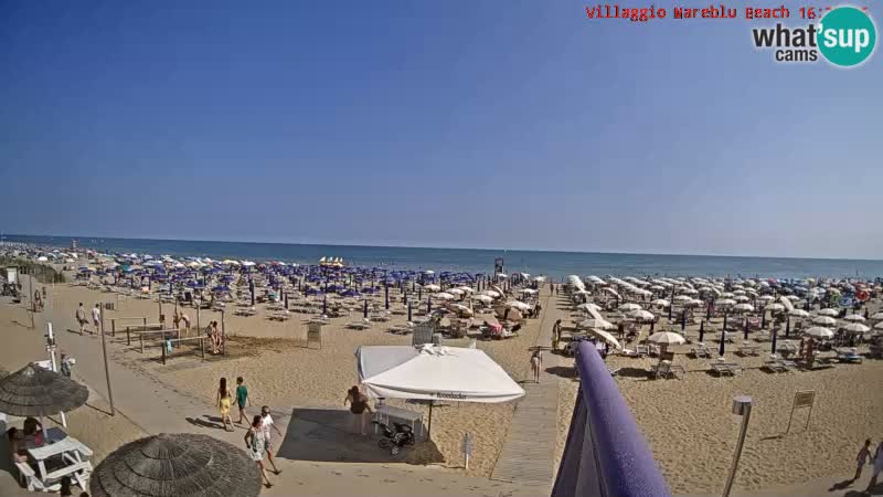 The beach Livecam Villaggio Mare Blu Bibione Pineda – Italy