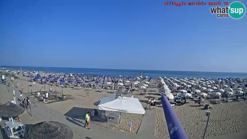 The beach Livecam Villaggio Mare Blu Bibione Pineda – Italy