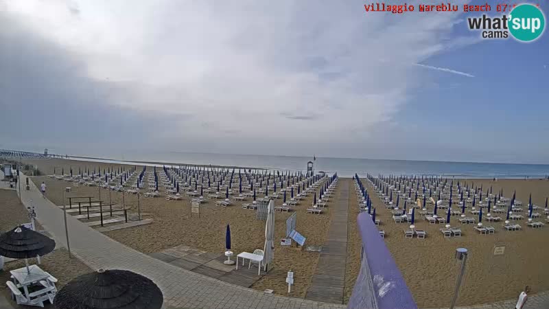 Der Strand Villaggio Mare Blu webcam Bibione Pineda – Italien
