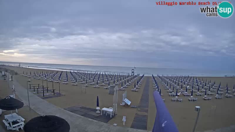 Spiaggia Webcam Villaggio Mare Blu Bibione Pineda