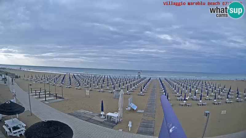 Spiaggia Webcam Villaggio Mare Blu Bibione Pineda