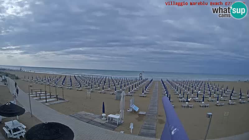 Spiaggia Webcam Villaggio Mare Blu Bibione Pineda