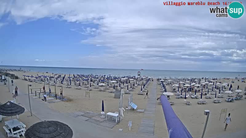 Der Strand Villaggio Mare Blu webcam Bibione Pineda – Italien