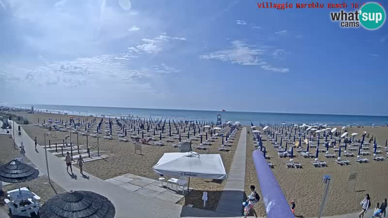 Der Strand Villaggio Mare Blu webcam Bibione Pineda – Italien