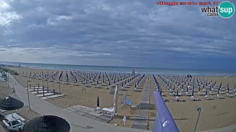 Web kamera uživo na plaži Villaggio Mare Blu Bibione Pineda – Italija