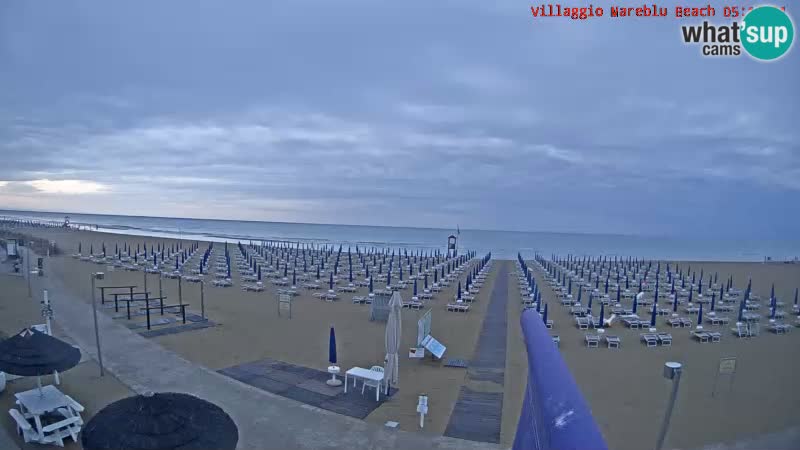 Spiaggia Webcam Villaggio Mare Blu Bibione Pineda