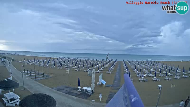 Web kamera uživo na plaži Villaggio Mare Blu Bibione Pineda – Italija