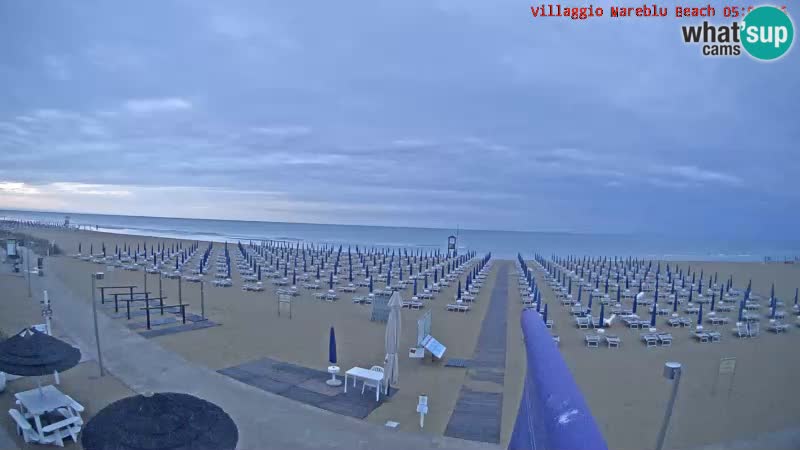 Spiaggia Webcam Villaggio Mare Blu Bibione Pineda