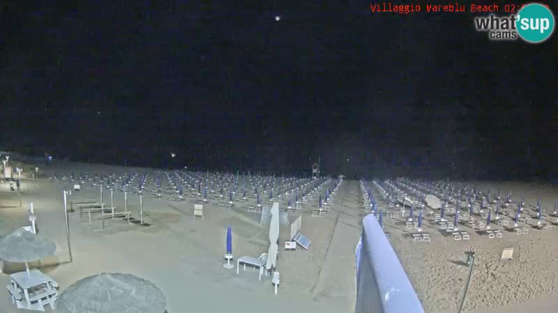 The beach Livecam Villaggio Mare Blu Bibione Pineda – Italy