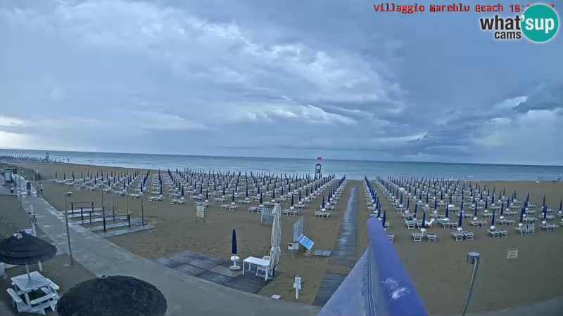 Web kamera uživo na plaži Villaggio Mare Blu Bibione Pineda – Italija