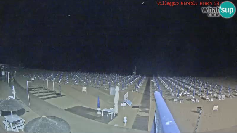 Spletna kamera na plaži v živo Villaggio Mare Blu Bibione Pineda – Italija