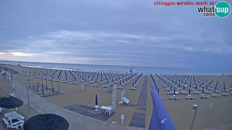 Web kamera uživo na plaži Villaggio Mare Blu Bibione Pineda – Italija