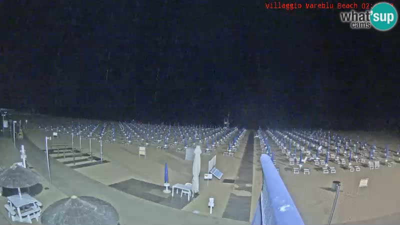 Playa webcam en vivo Villaggio Mare Blu Bibione Pineda – Italia