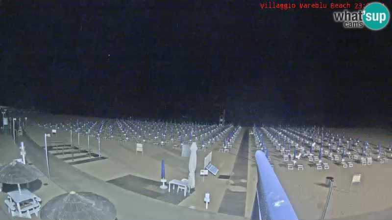 Webcam en direct de la plage Villaggio Mare Blu Bibione Pineda – Italie
