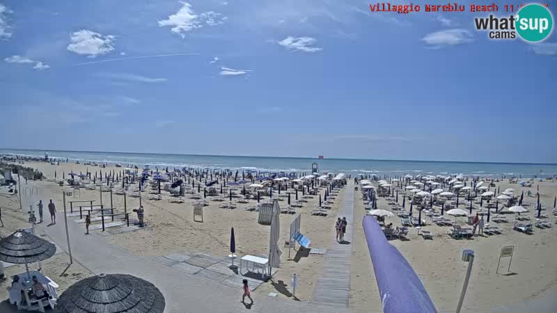 Der Strand Villaggio Mare Blu webcam Bibione Pineda – Italien