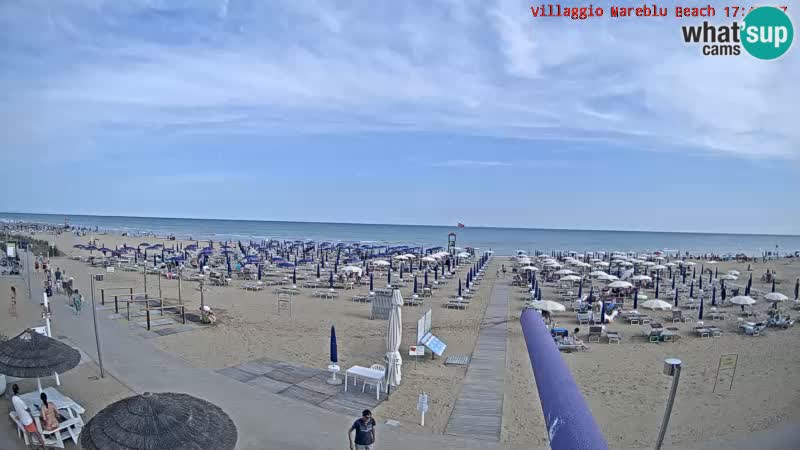 The beach Livecam Villaggio Mare Blu Bibione Pineda – Italy
