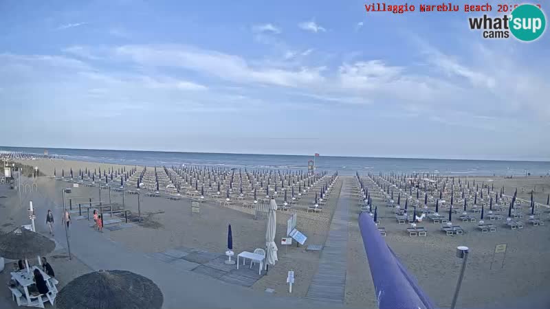 The beach Livecam Villaggio Mare Blu Bibione Pineda – Italy