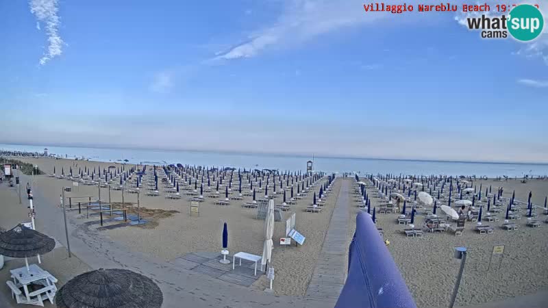 The beach Livecam Villaggio Mare Blu Bibione Pineda – Italy