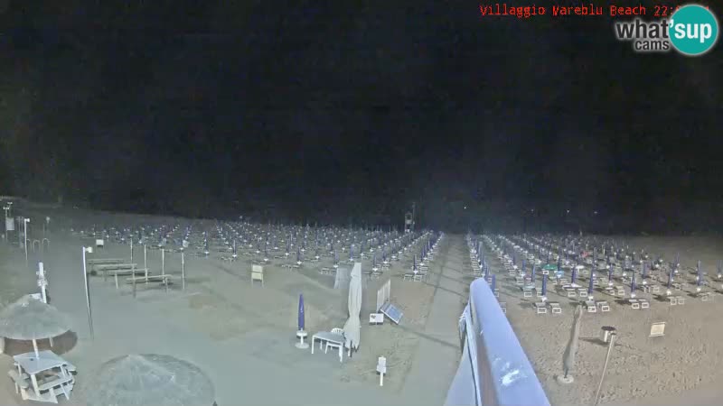 Webcam en direct de la plage Villaggio Mare Blu Bibione Pineda – Italie