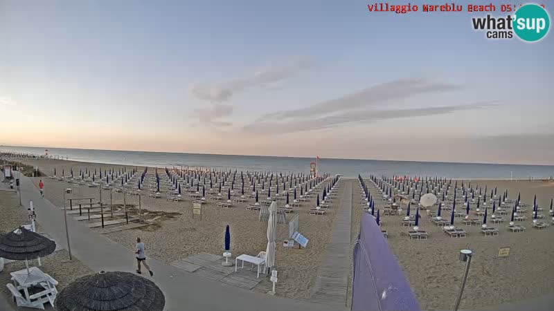 Playa webcam en vivo Villaggio Mare Blu Bibione Pineda – Italia